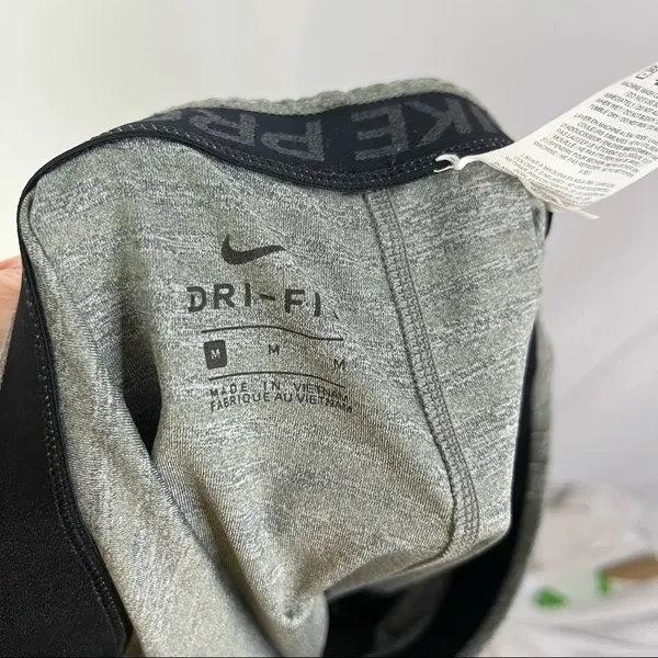 Nike Pro Dri-Fit Gray Logo‎ Compression 3" Training Shorts M - Image 3