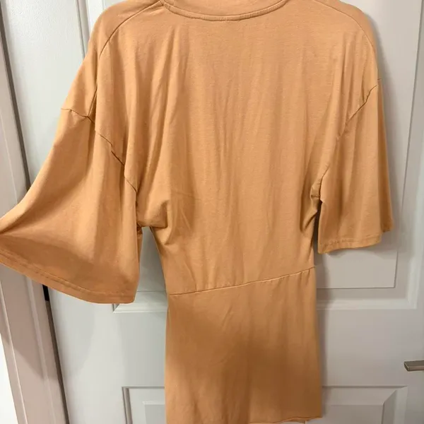Bodycon dress with Cutout Tan Size XS - Image 5