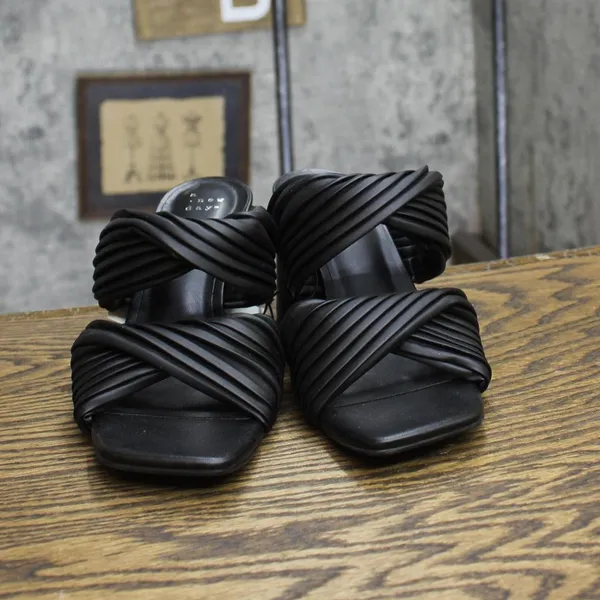 NWT a new day Womens Jessa Mule Heels 87931547 Black 7.5M - Image 7