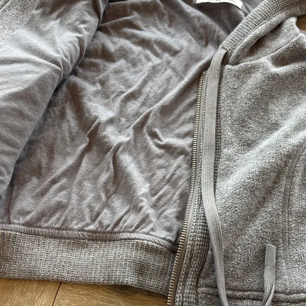 Bo + Tee Gray Hooded Zip Puffer Jacket - Image 6