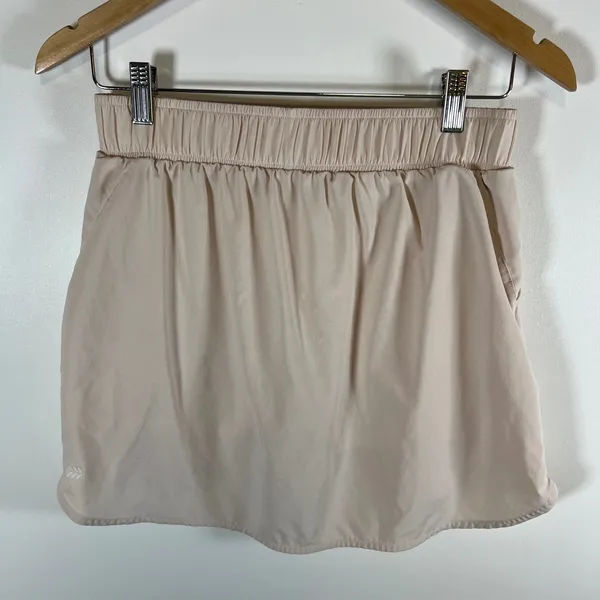 All In Motion Womens Athletic Skort Pink Beige‎ Drawstring Active Skirt Small - Image 4