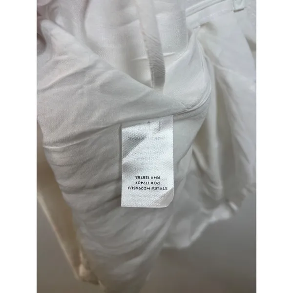 Lulus Mini Dress Womens M White Cotton‎ Linen Puff Sleeve Lace Up Back MD2965LU - Image 7
