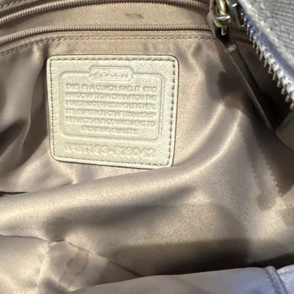 Coach Madison Mia Inlaid C Signature Leather Suede‎ Purse - Image 7