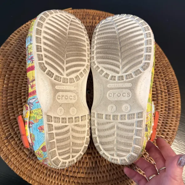 Walt Disney World Magic kingdom map crocs‎ size 9 women’s; 7 men’s - Image 6