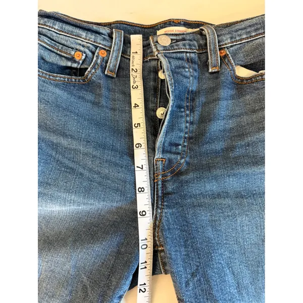 Levis‎ Wedgie Straight High Rise Blue Jeans 34964-0207 Size 29x28 - Image 11