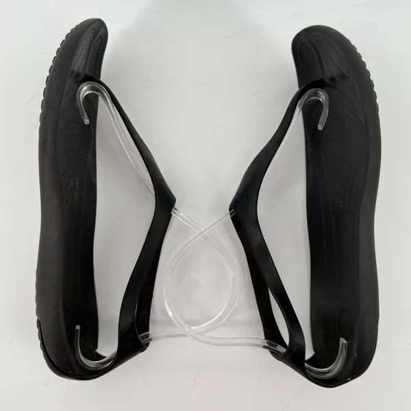 Crocs Sexi Flip Sandal Slip On Black Women 7 Slingback Thong Casual Barefoot - Image 6