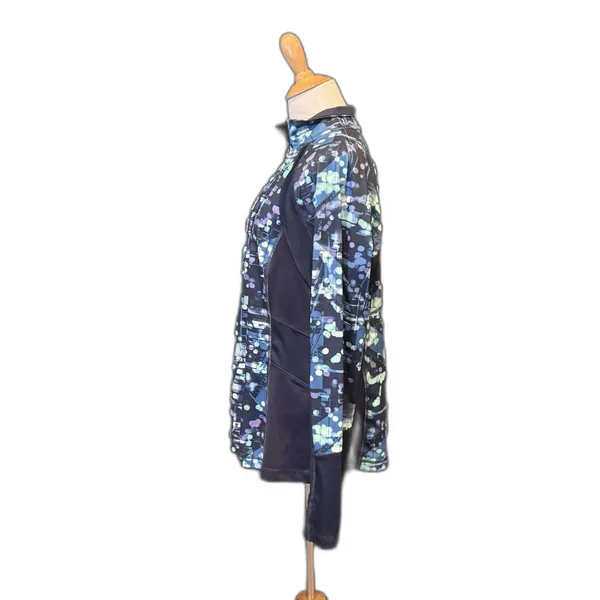 TG Tek Gear Drytek Athletic Long Sleeve Top Blue Tech Print Size XL Womens - Image 3