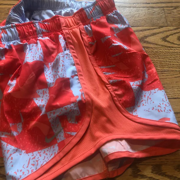 Nike Tempo Running Shorts Orange Blue - Image 8
