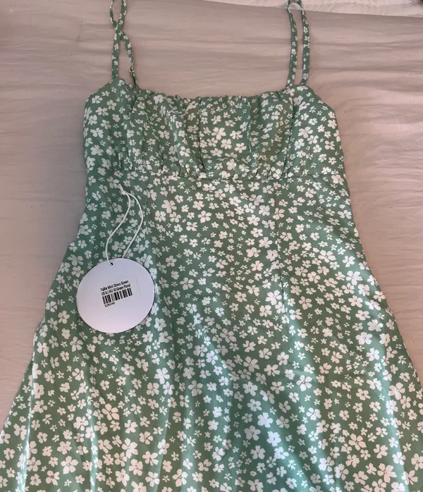 Princess Polly Tallie Green Mini Dress - Image 4