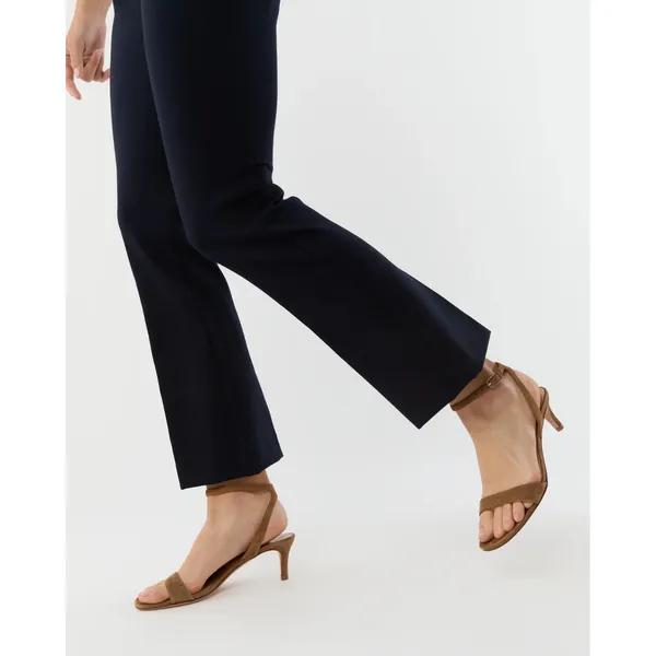 Ann Mashburn‎ Faye Flare Cropped Pant in Navy Ponte Knit Size Small - Image 2