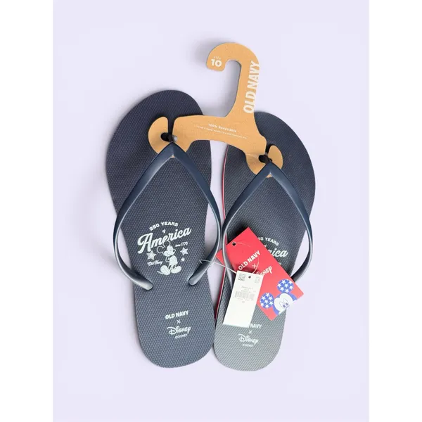 Old Navy Disney collab Americana 250 Anniversary sandals flip flops sz 10 - Image 3