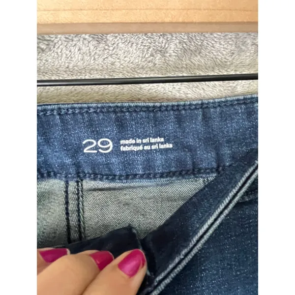 Pilcro High Rise Flare‎ Jeans Women's Size 29 Dark Wash Stretch Denim Pants - Image 6