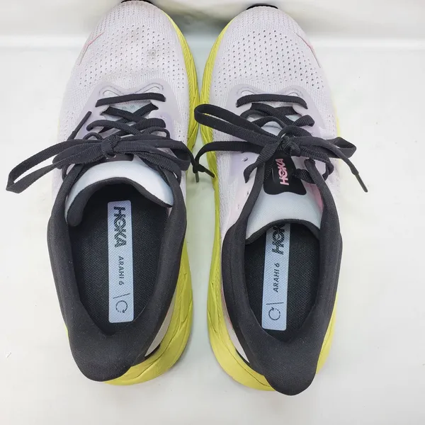 Hoka Arahi 7 Running Shoes Womens 7 White Yellow Pink Stability Sneakers 1147851 - Image 5