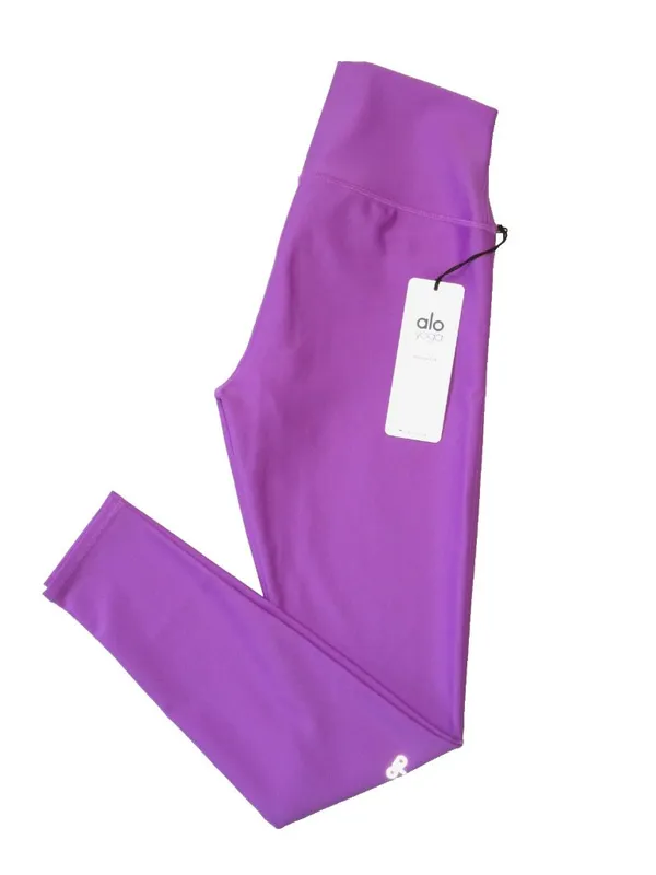 NWT Alo Yoga High-Waist Airlift Legging in Electric Violet Stretch Workout L - Image 5