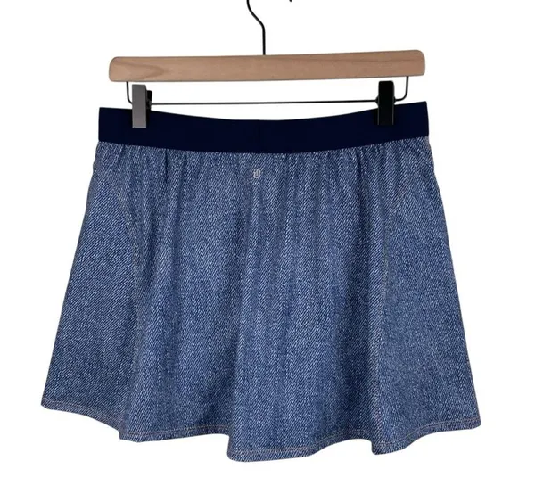 ID Ideology Women's A Line Athletic Tennis Skort Size Medium Riviera Denim Blue - Image 3