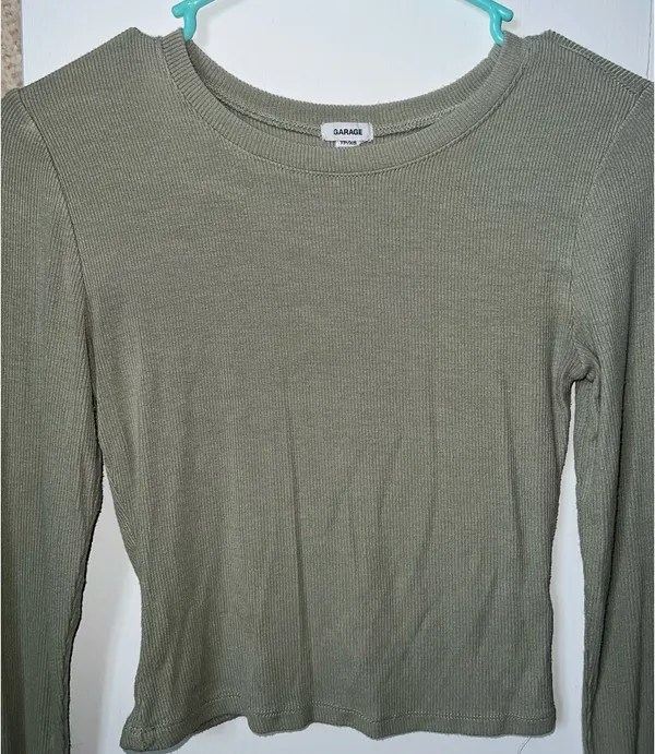 Garage Long Sleeve Ribbed Top - Image 3