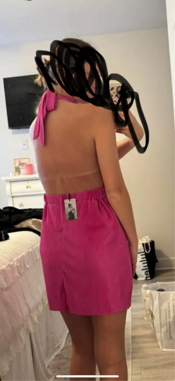 Sincerely Jules Hot pink dress - Image 2