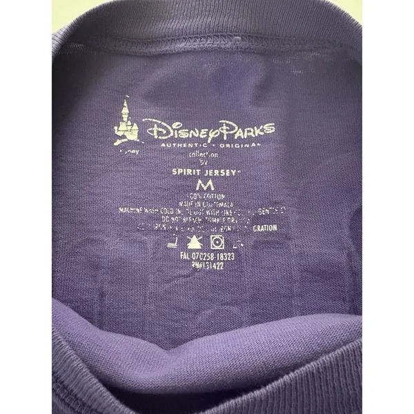 Walt Disney World Purple Potion Glitter Spirit Jersey Size Medium Oversize - Image 13