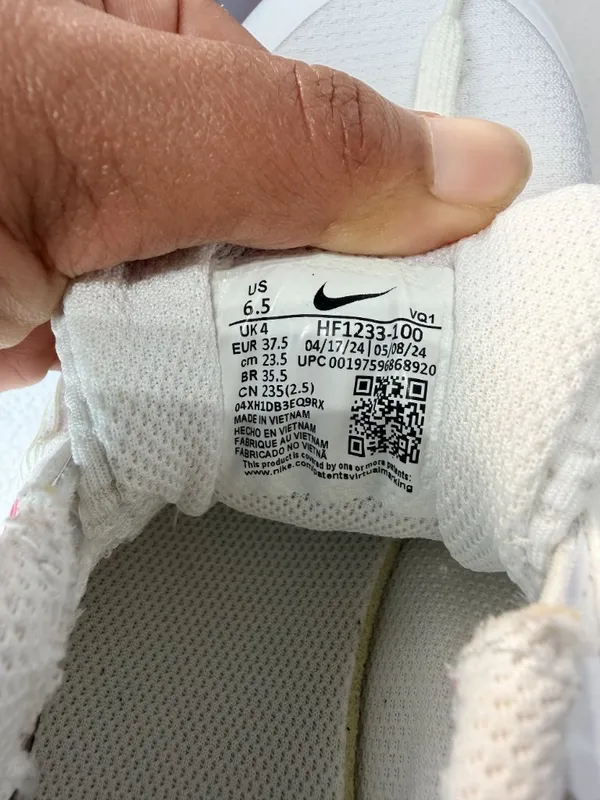 Nike Air Max INTRLK Lite Women US 6.5 White Pink Running Athletic Sneakers Shoes - Image 3