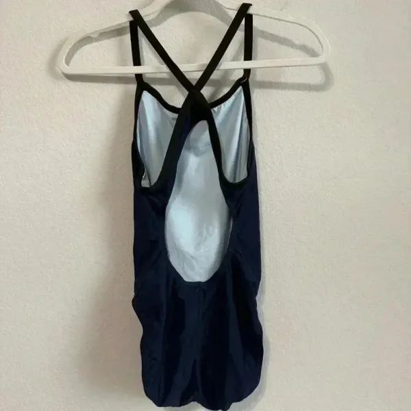 Nike Solid Poly Lingerie‎ Tank One Piece Swimsuit Navy 34/Womens Size 8 - Image 2