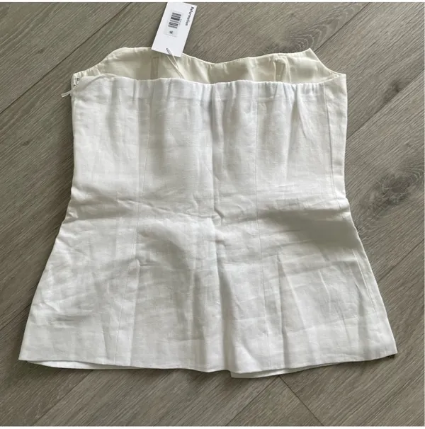 Reformation New Aspen Linen Tank Vest - Image 3