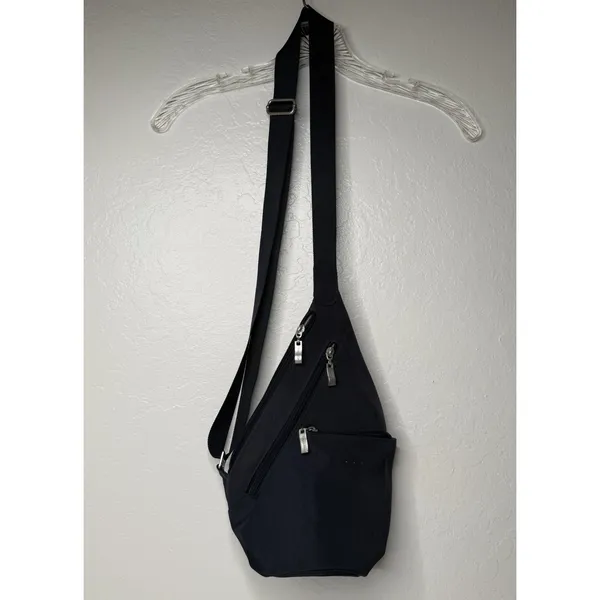 Baggallini Mini Sling Crossbody Shoulder Bag Navy Blue Everyday‎ Run Walk Active - Image 11
