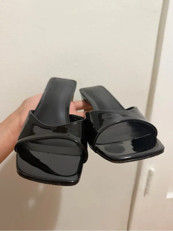Apt. 9 size 9 black heels Tammy women’s open back mule heel shoes - Image 4
