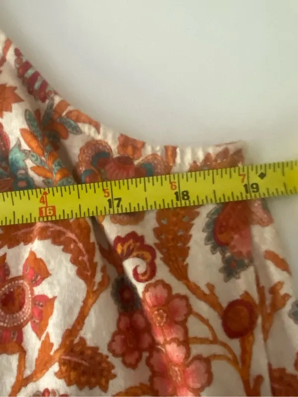 Sundance Cream Lace‎ Top Floral Summer Hippie Boho size Large - Image 6