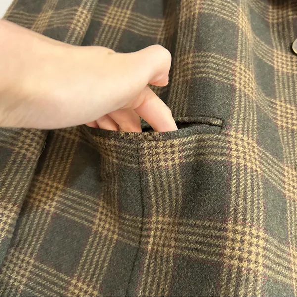 Vintage Talbots Wool Blend Plaid Blazer Jacket 22W Petite Preppy Academia Work - Image 5