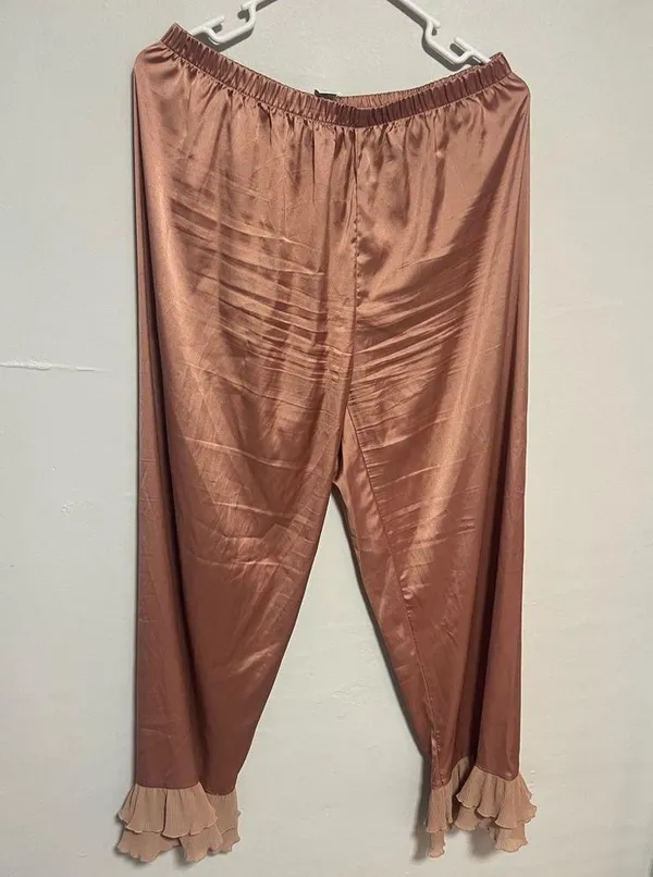Verdusa Women’s Satin Ruffle Pajamas - Image 7