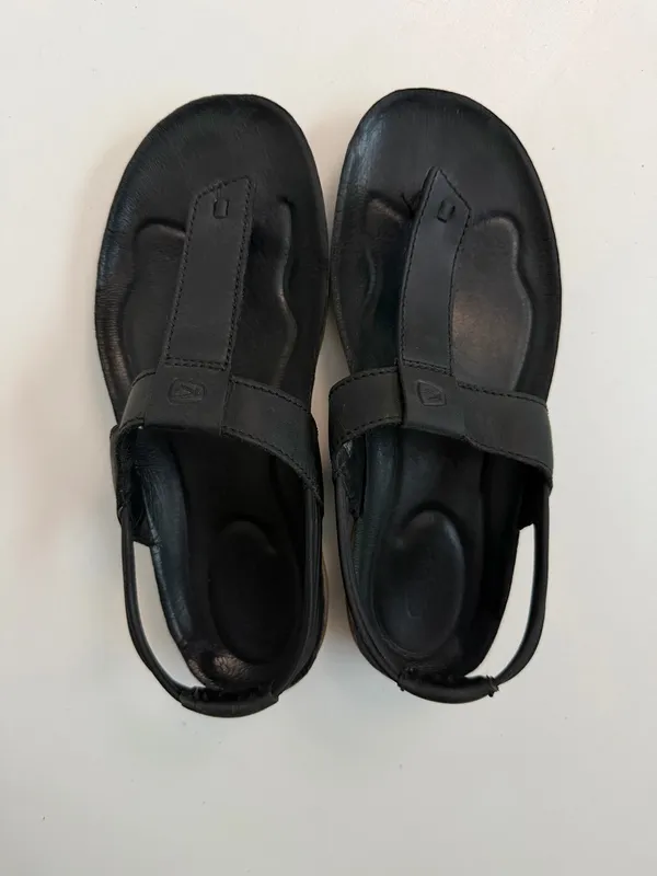 Keen Sandal Dauntless Posted Thong Leather Cork Comfort Travel Beach Blac - Image 8
