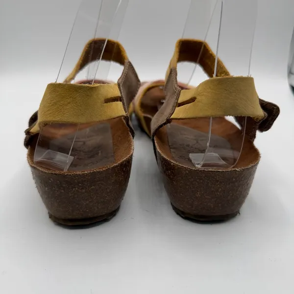 Inter-Bios Spain Leather Comfort Sandals Cork Footbed EU 38 US 7.5 Boho - Image 4