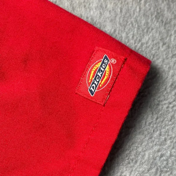 Dickies Scrub Top Women's Sz XS Red Mock Wrap Empire Waist‎ Medical Nursing Work - Image 6