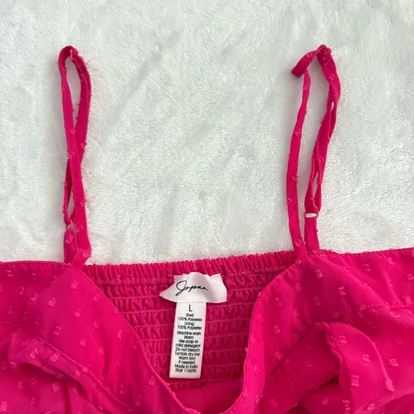 Bright Pink Flowy Romper Size L - Image 4