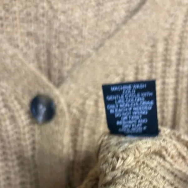 Moon & Madison‎ Tan Cropped Button Front Cardigan Size Small - Image 7