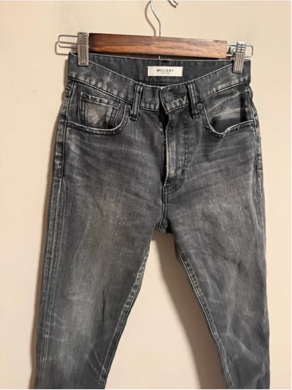 MOUSSY VINTAGE Westcliffe Light Black Gray Ankle Skinny Jeans- Size 24 - Image 4