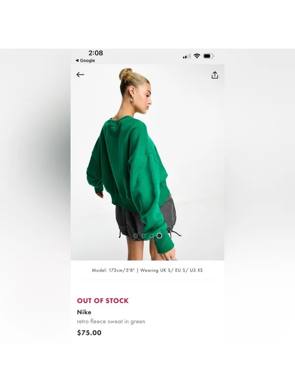 Nike Oversized Retro Crewneck Sweatshirt - Image 5