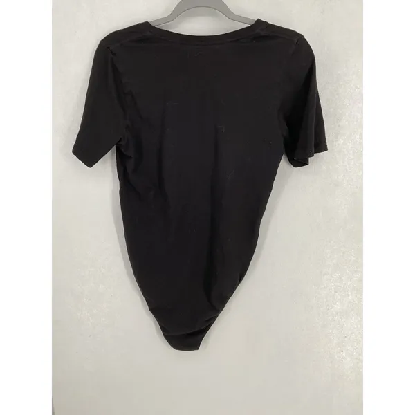 Citizens of Humanity Womens Bodysuit Black V-Neck Supima Cotton XS - Image 3