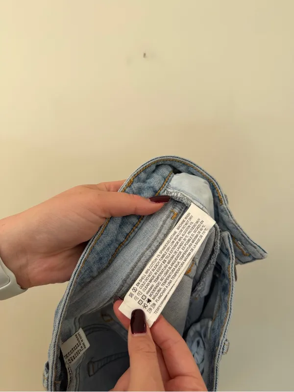 Forever 21 Jean High Waisted Skirt Size 25 - Image 8