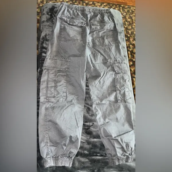 Garage Tanner Tie Up Cargo Pant in Grey Forged Iron Size Small - Image 12
