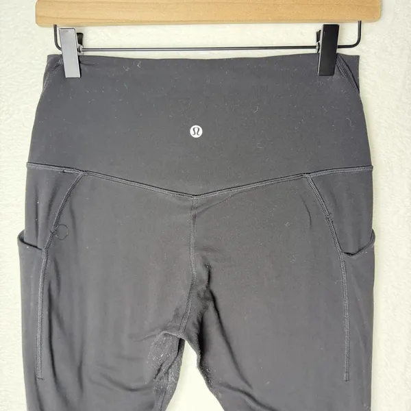 Lululemon Align High Rise Pants Black 25" Pockets Nulu Women's 8 - Image 5