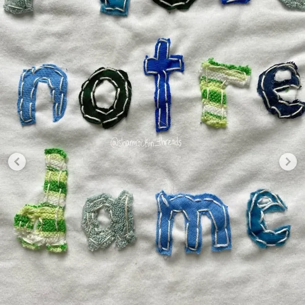 Old Navy Notre dame patchwork quilted reworked bodysuit - Image 7