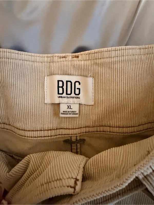 BDG Mini Corduroy Skirt in Beige - Image 2