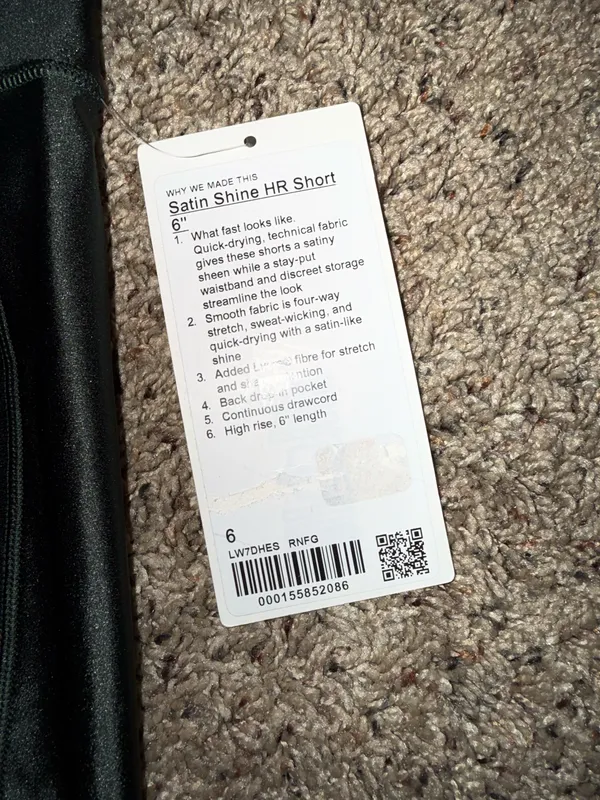 lululemon Satin Shine High-Rise Short 6" in Dark Forest - Image 3