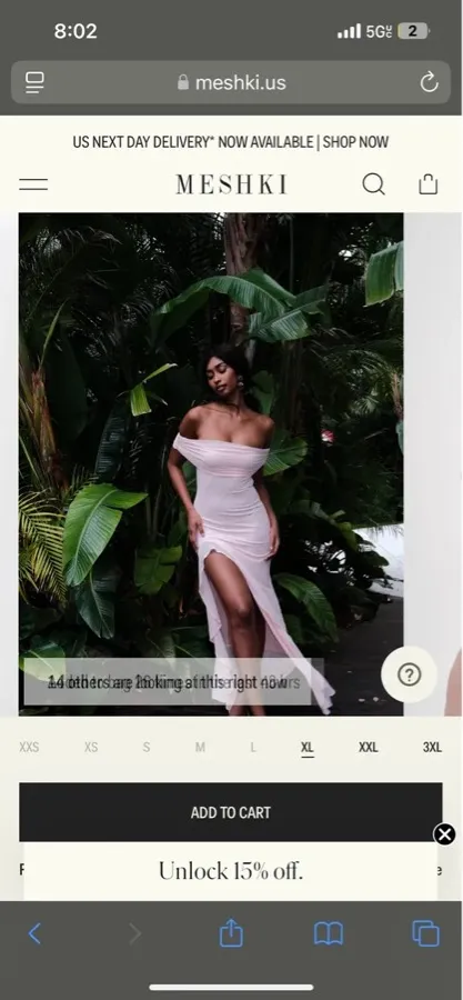 Meshki Audrey Off The Shoulder Dress - Image 4