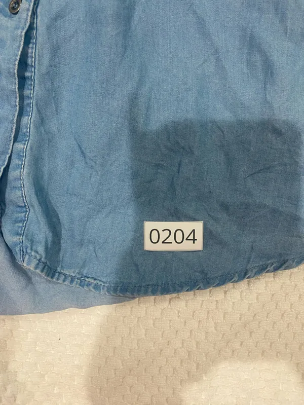 Love Tree Light Blue Denim Shirt - Image 7