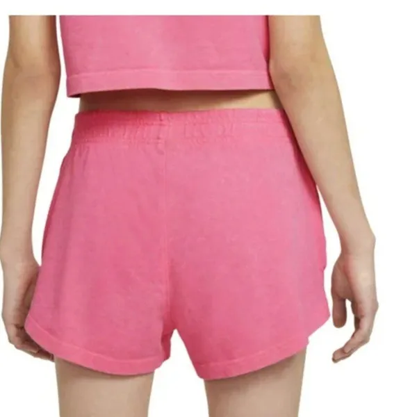NWT NIKE Sportswear High Rise Wash Short Baby PINK SZ-2X - Image 3
