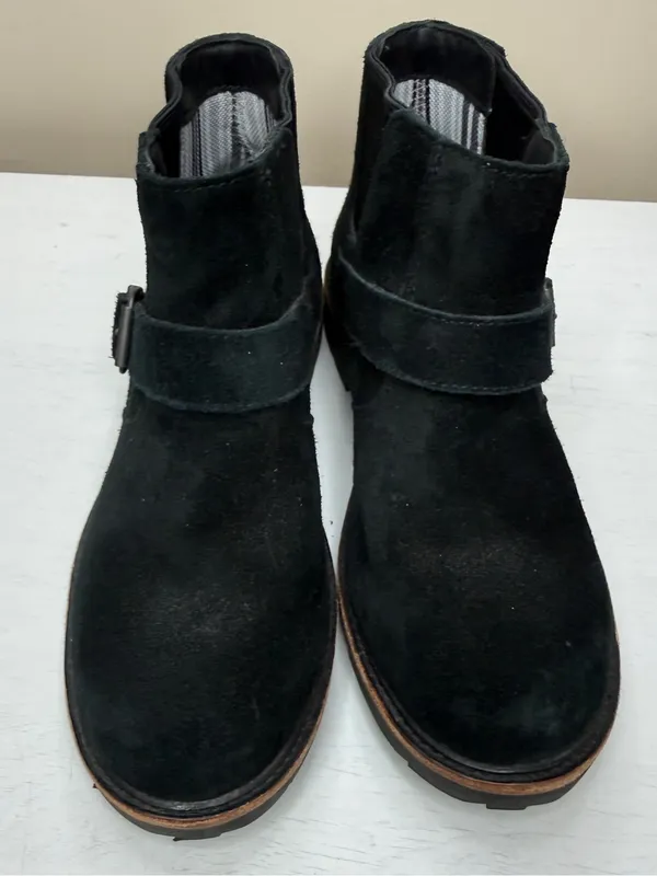 LLBean Old Port Black Suede Ankle Boot Sz 8 - Image 4