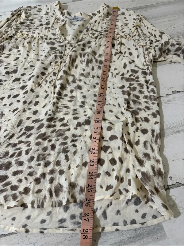 Rails Lydia Puma Animal Print Blouse Size XL - Image 11