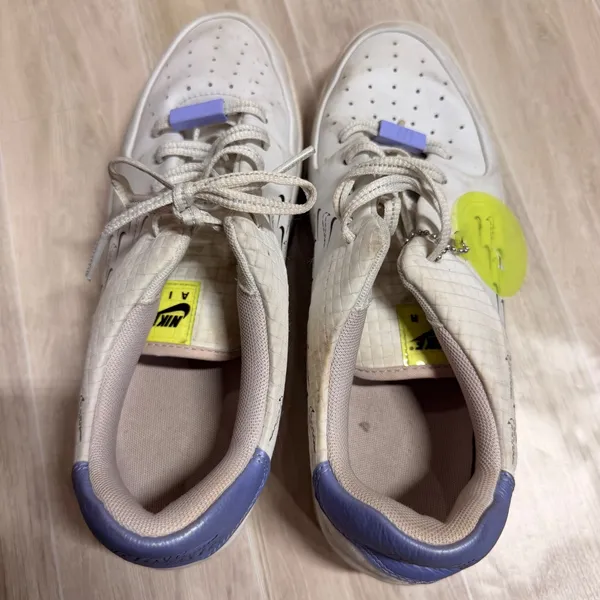 Nike Air Force 1 Sage Low LX White Psychic‎ Blue Volt CU4770-100 Womens 9 - Image 5